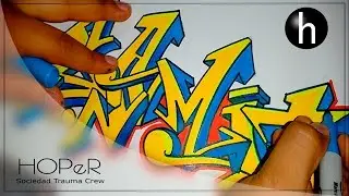 Drawing Graffiti on paper #5 | JAMIT