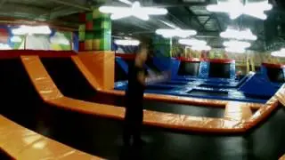 Nikita Radko  training on a trampoline