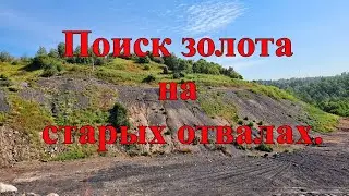 Поиск золота на старых отвалах.