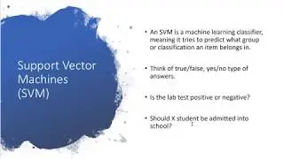 Python: Building a Support Vector Machine (SVM)