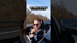 Verrückter Fährt 270km/h ohne Helm über die Autobahn !💀😵‍💫