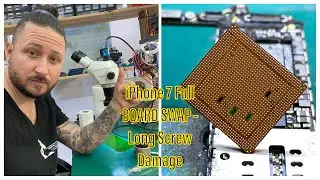 MASTERWORK - iPHONE 7 WITH MASSIVE LONG SCREW DAMAGE - FULL BOARD SWAP - A10 CPU SWAP