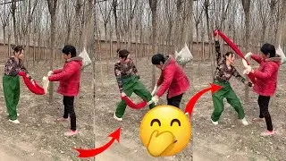 How can I untie the rope! Best Funny Videos 2024,Chinese Funny clips daily Part94