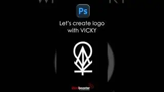 Let's make logo for Vicky in photoshop.#photoshop #photoshoptutorial