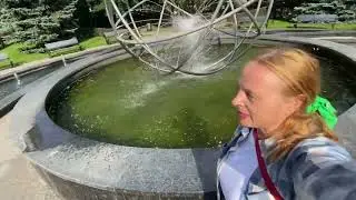 Печерский район, дворик с фонтаном и чистый воздух на правом берегу / 23.09.2024