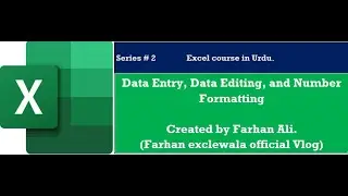 Microsoft Excel Tutorial Beginner series #2 [Full Course] Quick and accurate data entry shortcuts