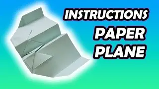 Follow these instructions to make an easy origami airplane #origami