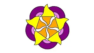 Simple Python Turtle Graphic and Code: Simple Mandala 2