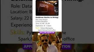 Goldman Sachs Is Hiring #jobs #jobsearch #jobvacancy #jobseekers #jobnews #jobalert #jobinterview