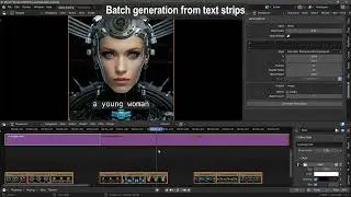 Batch generation from Text strips in Pallaidium