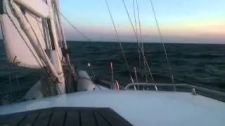 Sailing to Gotska Sandö sunset auringonlasku purjehdus