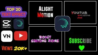 Top 20 Text Effect Alight Motion ll New Text Effect Alight Motion ll Alight Motion ll