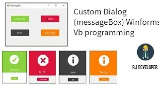 How to Create Custom Dialog (messageBox) Winforms Vb programming