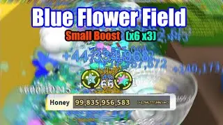 Blue Hive Small Boost x6 x3 Blueflower Field - Bee Swarm Simulator