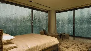 I Will Sleep Here on A Rainy Night With Thunder Sounds And Rain For Sleep..... Cozy Nook Ambience