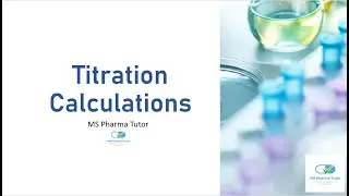 Acid and Base Titration calculations | How to solve titration problems ?