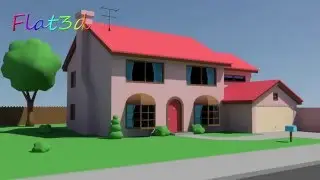Simpsons House 3d Model - fbx For Sale