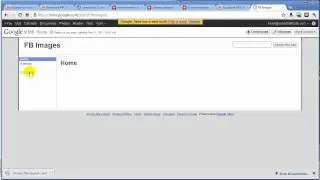 Hosting Facebook Fan Page Images Securely With Google Sites