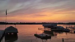 Moment of zen (sunset over a lake)
