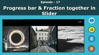Swiper Slider Series  - Slider with Progress bar and Fraction  | Episode 17 | JavaScript | Swiper JS