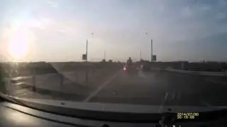 Accident acrobatique motard Russia