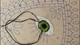 Como bordar un ojo para un corazón mexicano