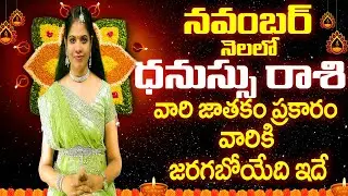 ధనస్సు రాశి  నవంబర్ |November Dhanassu Rasi 2024 |#Sagittarius Horoscope November 2024 Rasi Phalalu