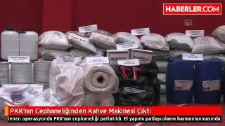 PKK'nın Cephaneliğinden Kahve Makinesi Çıktı