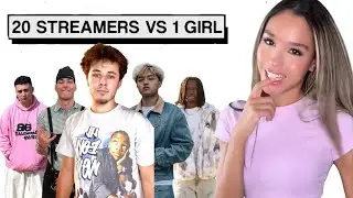 20 SREAMERS VS 1 GIRL