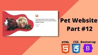 Pet Website - How To Make Website Using HTML & CSS Step by Step | Our Quote Section