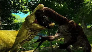 Tyrannosaurus Rex vs Therizinosaurus | Path of Titans