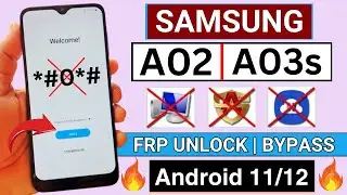 Samsung A02/A03s Frp Bypass/Unlock Android 11/12 | NO Galaxy Store ❌ | NO Samsung ID | NO PC ❌