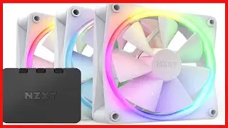 NZXT F120 RGB Fans - RF-R12TF-W1 - Advanced RGB Lighting Customization - Whisper Quiet Cooling -