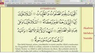 ETTEHIYYETÜ EZBERLE / MEMORİZE TAHIYYAT