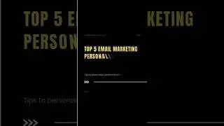 Personalize your email marketing for better engagement. #EmailMarketing #Personalization #Engagement