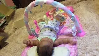 Unboxing Baby Music rack play mat with piano keyboard for our baby.