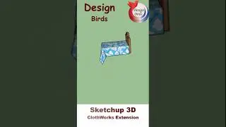 ClothWork in Sketchup | Bed Sheet 3D Animation in Sketchup 