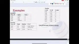 Relational Algebra Example Set 1 - 03