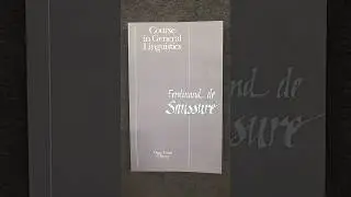 Ferdinand de Saussure's "Course in General Linguistics" #Saussure #Linguistics #Semiotics #Books