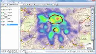 Maptitude 2019 density maps, hot spot maps, heat maps, cluster mapping