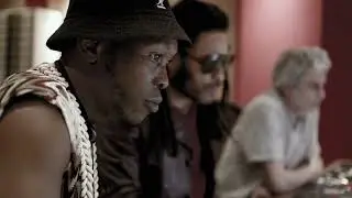 SEUN KUTI in studio w/ LENNY KRAVITZ and SODI working on the new album