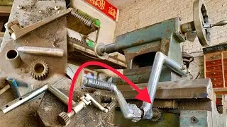 How to Lathe Machine Tailstock lever || Lever the lathe center and move it back and forth smoothly