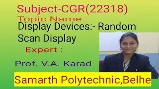 Display Devices:-Random Scan display