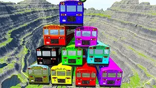 #beamngdrive - School Bus Crashes & Jumps 176
