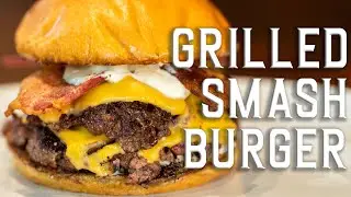How to make a grilled smash burger