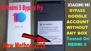 Redmi 5 Frp Unlock Google Account Unlock New Method 2021 100% Working By  Tech Babul