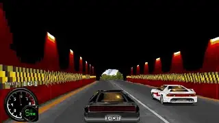 OverHeat PC MS-DOS Gameplay (Single Race/Rail Forest)
