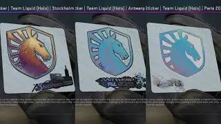 CSGO - Team Liquid Sticker Comparison | Stockholm vs Paris Major