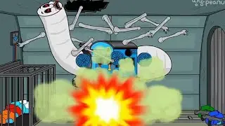 batalla de los among us vs El tren Thomas💀🤙