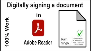 How to digitally sign a document? (100% Work)